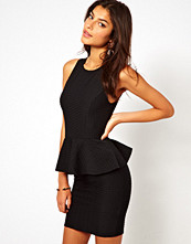 Lipsy Textured Peplum Dress