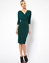 ASOS Pencil Dress With Wrap In Crepe