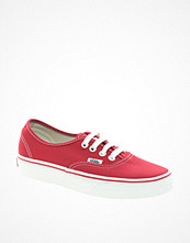 Vans Authentic Classic Red Lace Up Trainers