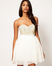 Lipsy VIP Embellished Bust Prom Dress