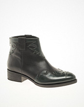 ASOS ANXIOUS Western Leather Ankle Boots
