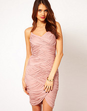 Halston Heritage Strappy Ruched Dress