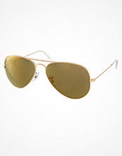 Ray-Ban Crystal Gold Mirror Aviator Sunglasses