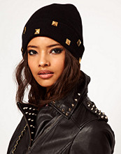 ASOS Boyfriend Knit Beanie With Studded Turn Up