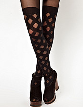 House of Holland For Pretty Polly Gingham Over The Knee Tights