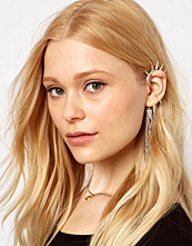 River Island Spike Ear Hook With Chain Drops