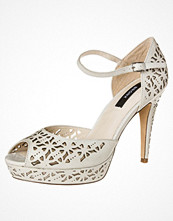 Bronx Peeptoes Beige