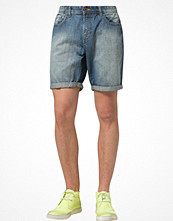 Urban Classics Jeansshorts Blått
