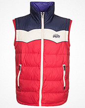 Superdry RETRO GILET Rött