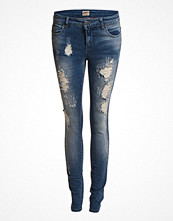 Only Sk Reg Coral Destroy Jeans D500 - Dark
