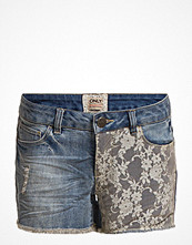 Only Claudi Denim Lace Shorts Sfr-S102
