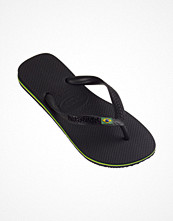 Havaianas havaianas: Brasil logo black slippers