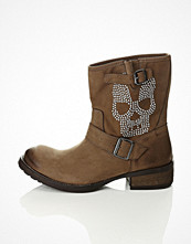 Amust Amust: Taupe Skull boot