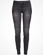 Pulz Jeans Faylinn Long Pant Dark Grey Denim
