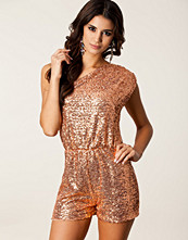 Lili London One Shoulder Sequin Playsuit