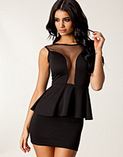 Club L Rena Mesh Peplum Dress