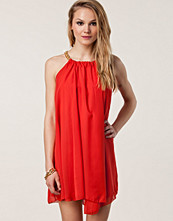 Lili London Chain Halter Chiffon Dress