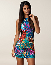 Ax Paris Print Mesh Dress