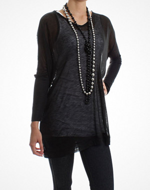 Vila Cover L/S Oversize Black