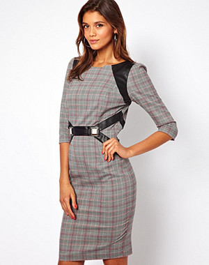 Paper Dolls Harness Dress in Check