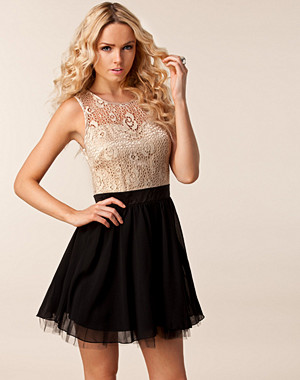 Little Mistress Patzy Lace Top Dress