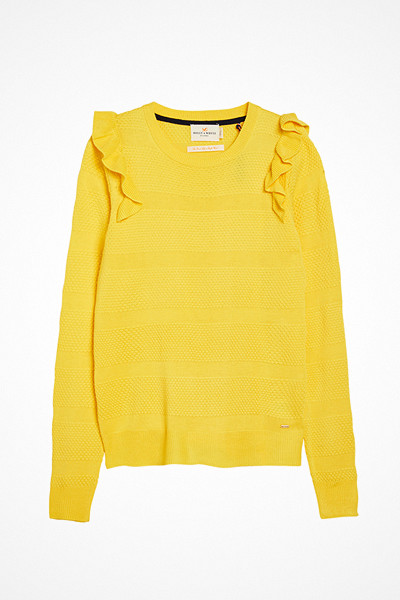 Lindex stickad tröja med volanger