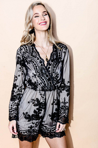 Parisian blommig playsuit