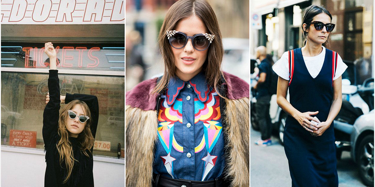 Inspiration solglasögon cat-eyes