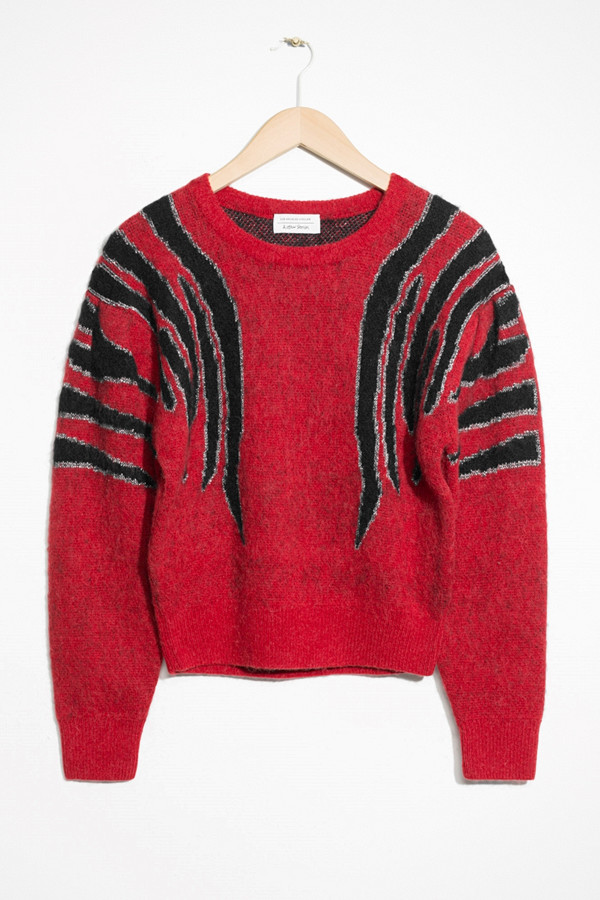 & Other Stories stickat med zebramönster på axlarna