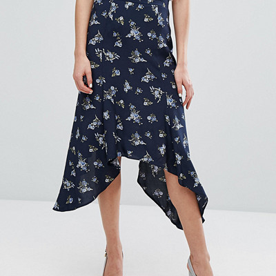 Miss Selfridge kjol med blomprint
