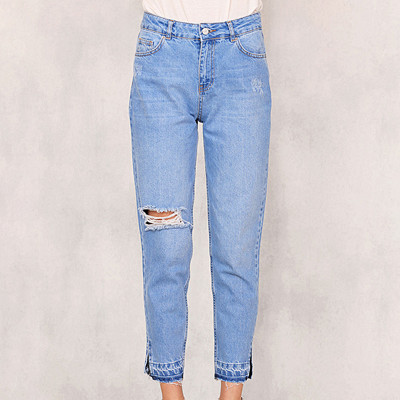 Chiquelle jeans med hög midja