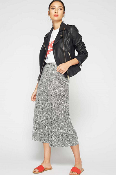 Miss Selfridge vita prickiga byxor