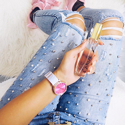 Inspiration jeans med pärlor
