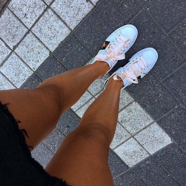 Inspiration rosa skosnören