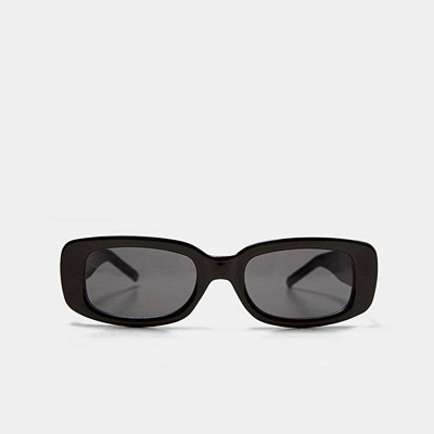 Zara svarta rektangulära solglasögon