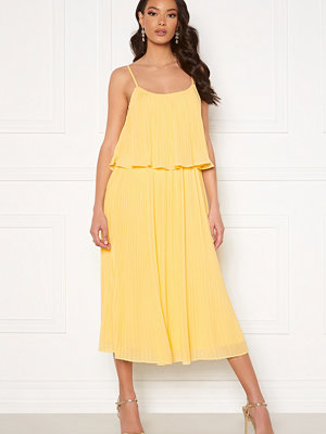 Vila Octavia S/S Dress Birch Festival Flowe - Klänningar online 
