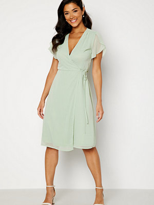 Bubbleroom Occasion Grienne Wrap Midi Dress Dusty green