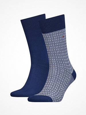 Mens Tommy Hilfiger Icon Hidden 2 Pack Socks Crew Stripe New