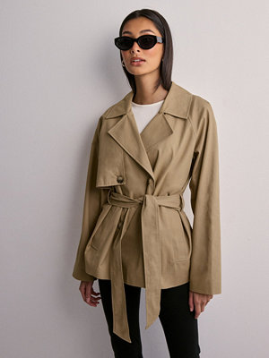 Trenchcoats - Selected Femme Slfbelinda Short Trench Coat - Beige
