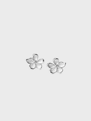 Muli Collection örhängen Midi Flower Earring - Silver