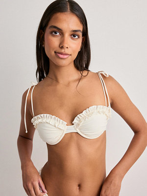 Bikini - Nelly Ruffle Bikini Balcony - Vit