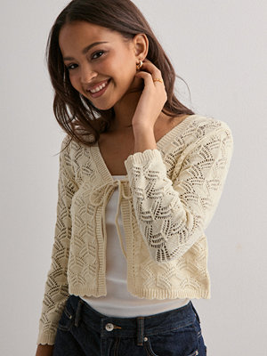 Vero Moda Vmnewverena 3/4 V-Neck Cardigan Boo - Beige