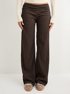 Nelly byxor Stunning Low Waist Structure Pants - Brun
