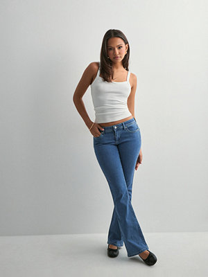 Jeans - Only Onlwauw Lw Flared Dnm Box - Blå
