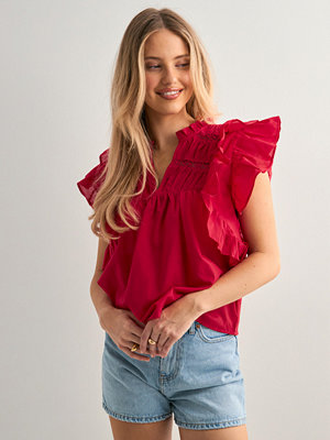ONLY Onlbine Lalisa LS – Top Donna Con Scollo A V E Dettaglio In Pizzo – Maniche Lunghe