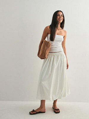 Vero Moda Vmfriba Mw 7/8 Balloon Skirt Wvn Ga - Vit