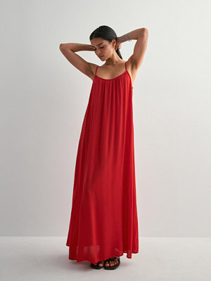 Only Onlniki Strap Maxi Dress Wvn - Röd