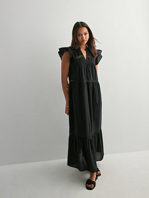 Only Onlsunny Capsl Frill Dress Wvn Noos - Svart