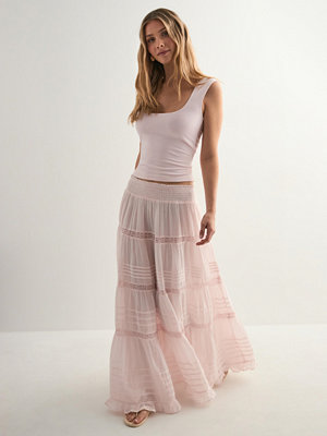 Neo Noir Felicia S Voile Skirt - Rosa