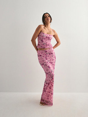 Nelly Floral Lace Skirt - Rosa